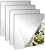 Self Adhesive Acrylic Mirror, Mirror Tiles,Flexible Plastic Mirror Sheets Wall Stickers,2MM Thick Mirror,Frameless Small Mirror, 4 Pack ( 8 x 8 Inches)