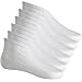 Hotop 3 Pairs Cotton Socks Lotion Absorbing Moisturizing Socks Spa Socks for Dry Feet, White