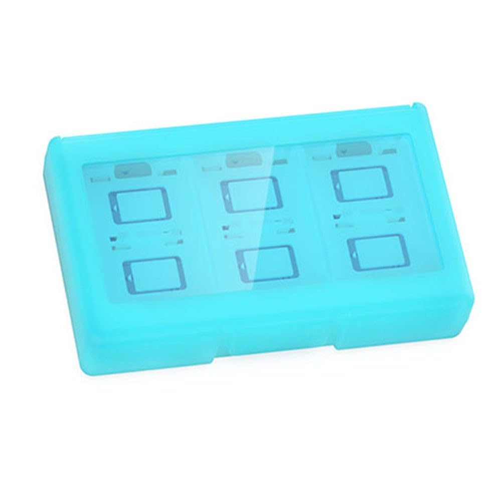 Scatola per carte da gioco per Nintendo Switch 2 - Confezione da 24 custodie in ABS, 17 x 10 x 2,7 cm, compatibile con cartucce di gioco Switch 2, design portatile - Il colore può variare