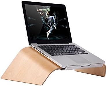 SAMDI Universal Laptop Wooden Stand Holder Bracket Dock for Macbook Air/Pro Retina 11"/12"/13"/15" PC Notebook (Birch)