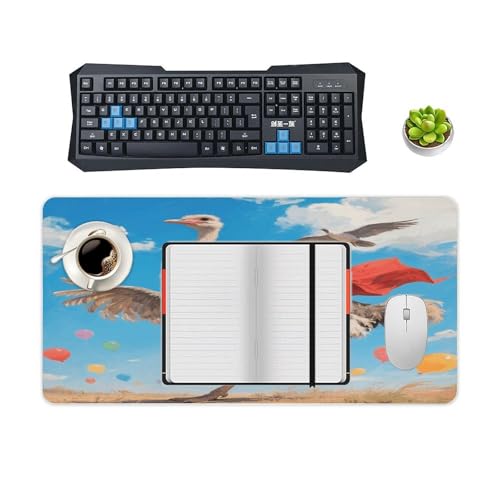 Ostrich Desk Mat Fashion Large Mouse Mat miniatura 4