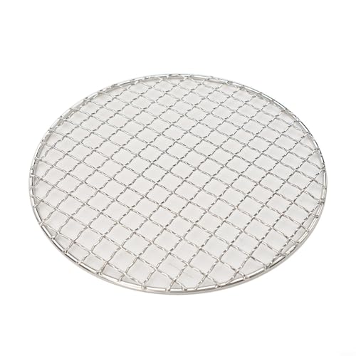 EffiFish Rundes Grillrost aus Edelstahl, Gitterrost für Camping und Zuhause, korrosionsbeständig, Grillzubehör (20 cm)