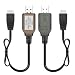 Crazepony 2pcs USB Charger Cable 2A for 2S 7.4V LiPo Battery RC Quadcopter FPV Drone
