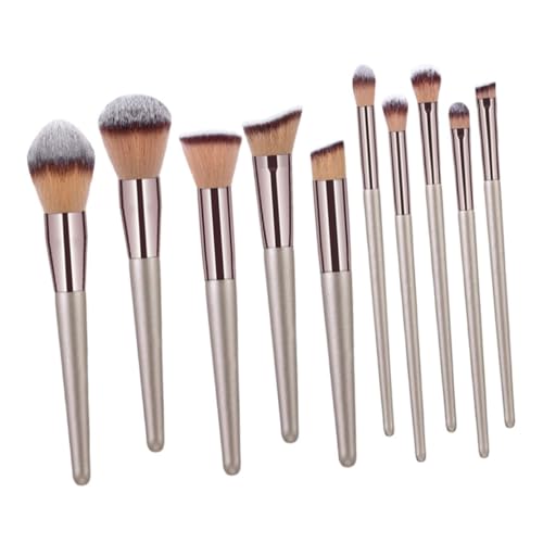 PACKOVE 10pièces Pinceaux Cosmétiques Kit de Maquillage pour Fond de Teint et Fards à Paupières Pratique et Lavable