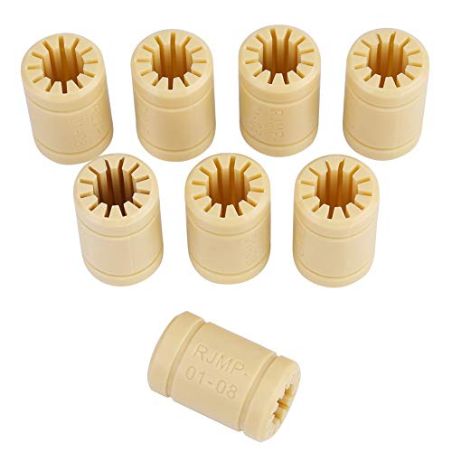 Hilitand 8 Unidades Conjunto Impresora 3D LM8UU Polímero Sólido Rodamiento Lineal 8mm Eje