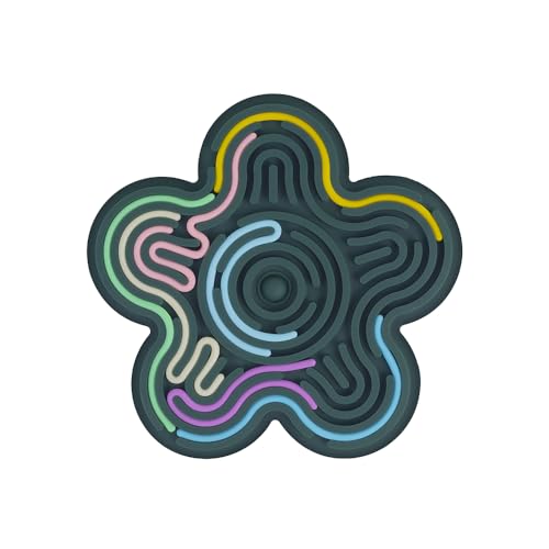 Miniland - Fidget Sensorial de Silicona para Bebés Flexhetti, con Tiras Flexibles para Estimular el Juego Creativo y la Motricidad Fina, Desde los 18 Meses (Flor)