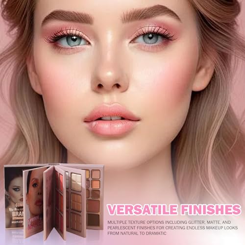 Libro de maquillaje multicolor para evitar cargar estuches sueltos 5