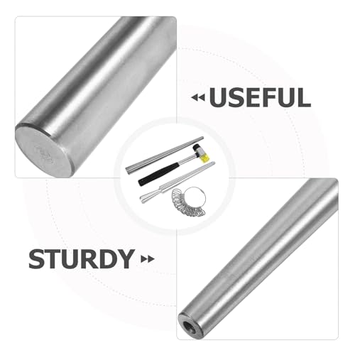 DIYEAH Kit de Medición de Anillos de Metal Ajustable de 4 Piezas con Mandril de 270 MM 3
