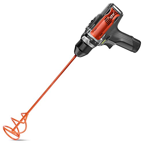 Image of Paint & Mortar Mixer, 16 inch L, 3 inch Dia (Orange#03) | Compound, Sealer, Grout, Thinset, Plaster, Mud, Cement, Stirring Paddle, Professional Paint Mixer Attachment