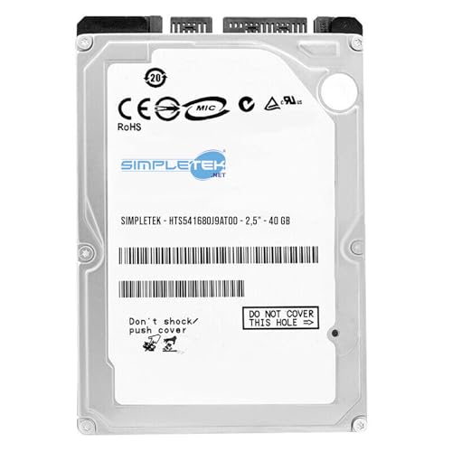 - Hard Disk 2.5 HTS541680J9AT00 Disco Fisso Interno pc Desktop Portatile Notebook PATA ricondizionato hdd 40 GB ide