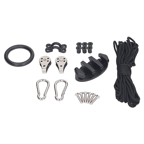 Kayak Rope Trolley KitAKayak{[gCiCƃX`[Vuݒ肳ꂽނLvĵ߂̒e͐̂ȂiC[vAXLbhv[g܂܂Ă܂B