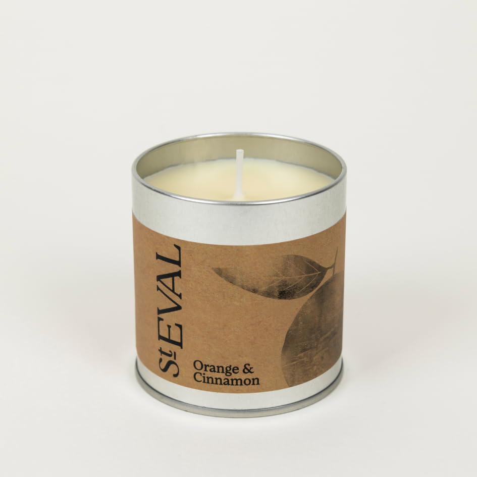 St Eval Scented Candle Tin - Orange & Cinnamon