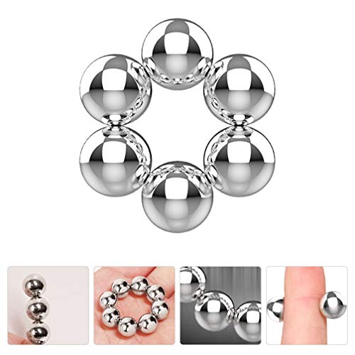 HEALLILY 6 Peças de Bolas Magnéticas Braçadeiras de Mamilo Feminino Clipe de Mamilo Não Perfurado Ma