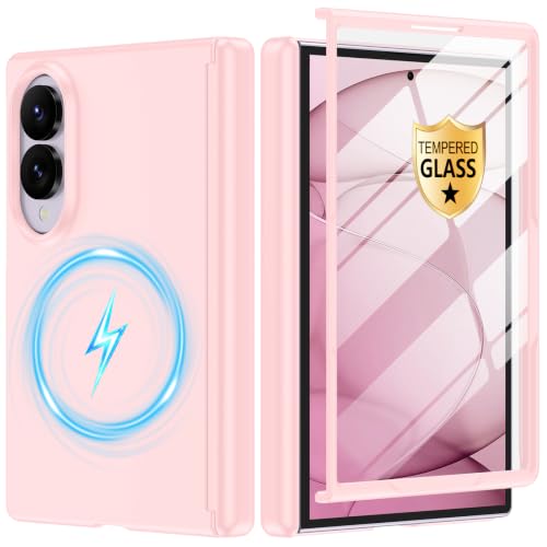Btscase Samsung Galaxy Z Fold 8 �P�[�X �}�O�l�b�g�� [MagSafe�Ή�]�A9H�K���X�v���e�N�^�[�����A�q���W�ی�A�X�����t�B�b�g�}�b�g�d�グ�J�o�[�A�w��h�~�ϏՌ��P�[�X�A�s���N