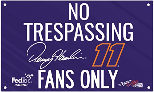 R and R Imports Denny Hamlin #11 Officially Licensed NASCAR No Trespassing Sign New for 2019