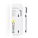 Wacom Gen. 4 Bamboo Stylus Duo with Ballpoint Pen for All Tablets, White (CS191W)