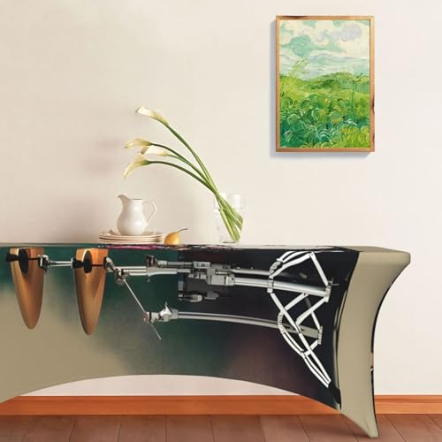 Nappe de table rectangulaire extensible grand format tambour jazz - 8