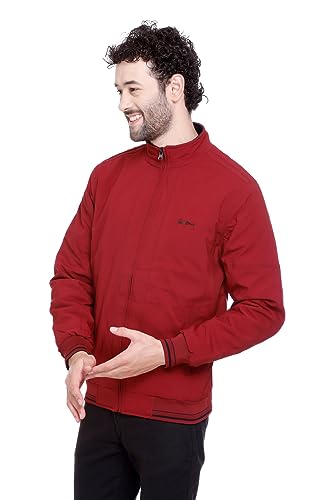 Image of RARE TIMES Winter Reversible Bomber Jacket For Men | Mens Quilted standard length Puffer Jacket | Full Sleeve Mens Jacket