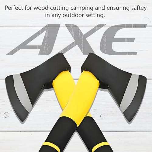 Image of Oblivion Axe Tool 537 gm - Gardening Tools Hatchet Axe, Fiberglass Body with Rubberized Handle, Wood Cutting Camping & Safety Kulhadi, Durable Pick Axe for Garden, Outdoor & Survival Use (Pack of 1)