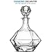 FineDine European Style Glass Whiskey Decanter & Liquor Decanter with Glass Stopper, 30 Oz.- With Magnetic Gift Box - Aristocratic Exquisite Diamond Design - Glass Decanter for Alcohol Bourbon Scotch.