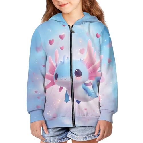 Cozeyat Girl Zip up Hoodie Sweatshirt Soft Comfy Jacket with Pocket for Girls 6-16 Years