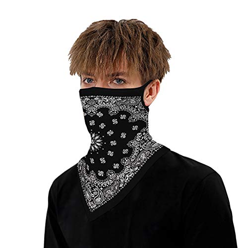 Face Scarf Bandana Ear Loops Face Rave Balaclava Men Women Neck Gaiters