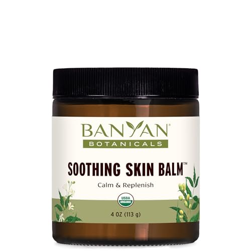 Banyan Botanicals Soothing Skin Balm – Organic Herbal Skin Care Salve with Neem Leaf and Vetiver – Cooling and Soothing Balm For Natural Skin Health – 4 oz – Non GMO Sustainably Sourced Petroleum Free