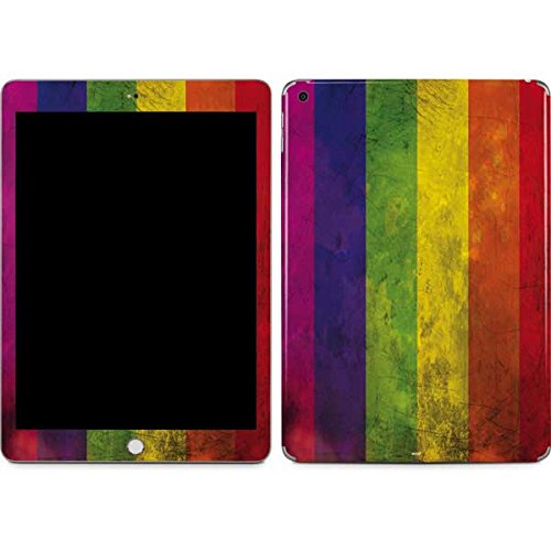 Skinit Decal Tablet Skin Compatible with iPad 9.7in (2018) - Originally Designed Distressed Rainbow Flag Design