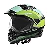 Royal Enfield Escapade Chequer ISI and Dot Certified Offroad Riding Motorcycling Helmet Light Green (XL) 60 Cm