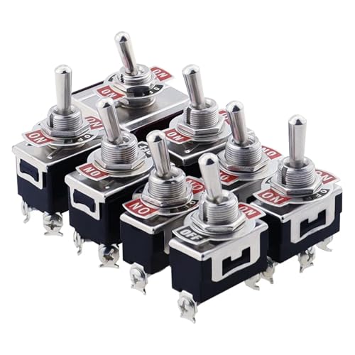 Mini interrupteur à bascule AC 250V 16A bipolaire pour circuits - 3
