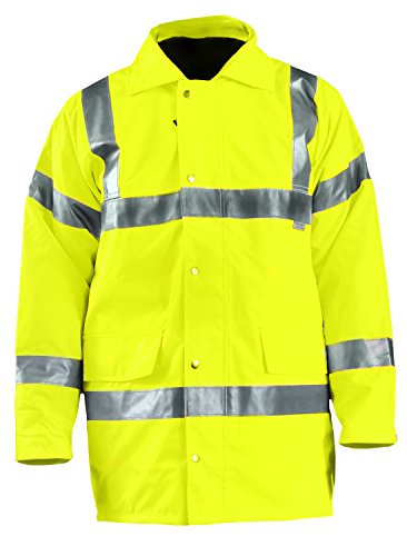 OccuNomix LUX-TJFS-YXL Premium Five-Way (5-in-1) Parka Jacket, Class 3, 100% ANSI Polyester, Yellow, X-Large