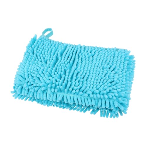Milisten ペットバスタオル 犬足バーム ペットグルーミング 速乾タオル フード付きタオル ゴミ microfiber towel ペット用品 ヘアドライペットタオル 繊維シェニール Blue