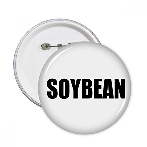 Badge nom de légumes de soja bouton décoration vêtements multicolore L pour sac et veste