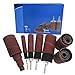 Abrasive Sanding Drum 20Pcs Kit with Storage Case Compatible with Rotary Tools for Metal Wood and DIY Activities 80 Grit and 120 Grit Sandpaper Sleeves Set