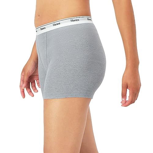 Hanes OCMTFA Women'S Mid-Thigh Boxer Brief Pack, Stretch Cotton Underwear thumb #2
