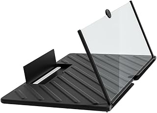 Wadakada Lupa de Pantalla de 20 Pulgadas Ampliación de Teléfono 3D HD Ampliación de Pantalla de Proyector Compatible con Todos los Teléfonos Inteligentes,Negro