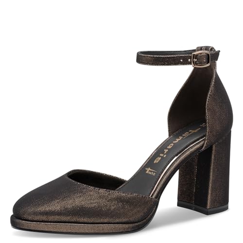 Tamaris Damen Pumps Vegan metallic 39