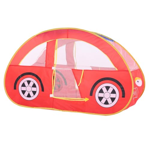 Gatuida Tienda de Campaña para Interior Roja, Casa de Juegos Plegable Piscina de Bolas Oceánica, Carpa Infantil Portátil para Bebés y Pequeños, Castillo de Juego Compacto y Fácil