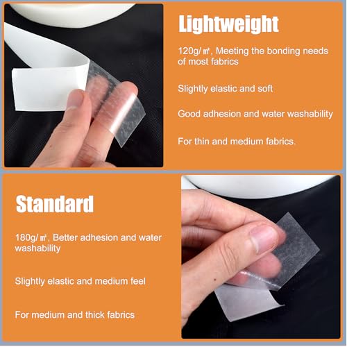 KOPAIBOS Fita Adesiva Dupla Face para Bainha com Suporte, Fácil de Passar, Lavável E Termocolante, p