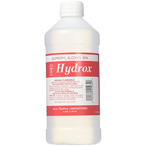 Hydrox Alcohol 99% Isopropyl Pint 16 oz Pack 2 Cover