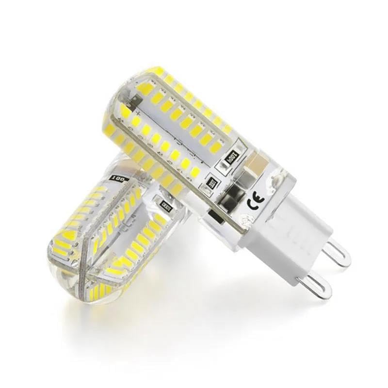 2pcs G9 LED LEDs 220V SMD 2835 3014 48 64 104Leds Lampada LED Lights 360 Degree Replacement Halogen Lamp,Cold White,10W - 220V