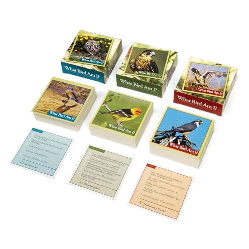 What Bird Am I? Juego de mesa para identificar aves con 300 cartas para 2 o más jugadores de 14 años en adelante miniatura 2