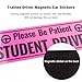 2PCS Student Driver Magnet for Car,Highly Reflective Student Driver Sticker for Car Door/Trunk/Hood/Bumper,Universal Removable Please Be Patient New Driver Magnet for Car (Pink)
