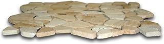 CNK Tile Sandstone River Pebble Mosaic Tile - 12