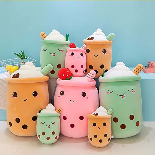 Ditucu Cute Boba Tea Plush Stuffed Bubble Tea Plushie Cartoon Soft Strawberry Pillow Home Hugging Gift for Kids Pink 9.4 inch by Ditucu - Used condition - Image 8