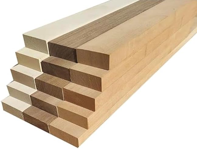 15 pc Walnut/Cherry/Maple DIY Cutting Board Wood Kit 3/4"x2"x12")