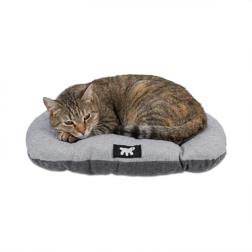 Ferplast Cuccia Cane Relax, Cuscino per cani di piccole dimensioni, Cuccia Gatto, Tappetino per cucce e auto -Lavabile - in Cotone con Soffice Imbottitura, 55 x 36 cm. Marrone