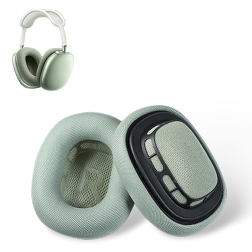�y2�Z�b�g�zAirPods Max �����p�C���[�p�b�h �C���[�p�b�h �C���[�N�b�V���� �yNOUKAJU�z�Ή�: AirPods Max �����p�C���[�p�b�h ���b�V�����n&�������[�t�H�[���C���[�N�b�V�����t�� �ᔽ���f�� ���K�ȗ����S�n (�O���[��)