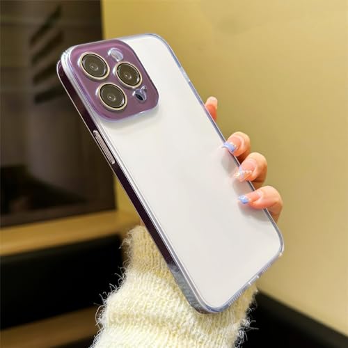 Coque iPhone 14 violette de protection complète en verre mince au quotidien urbain actif