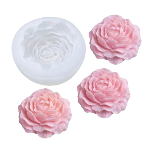 9 CM Peony Flower Silicone Mould Ideal for Candle Making Cake Decorating Soap Making Polymer Clay Projects | Pack of 2-image-46